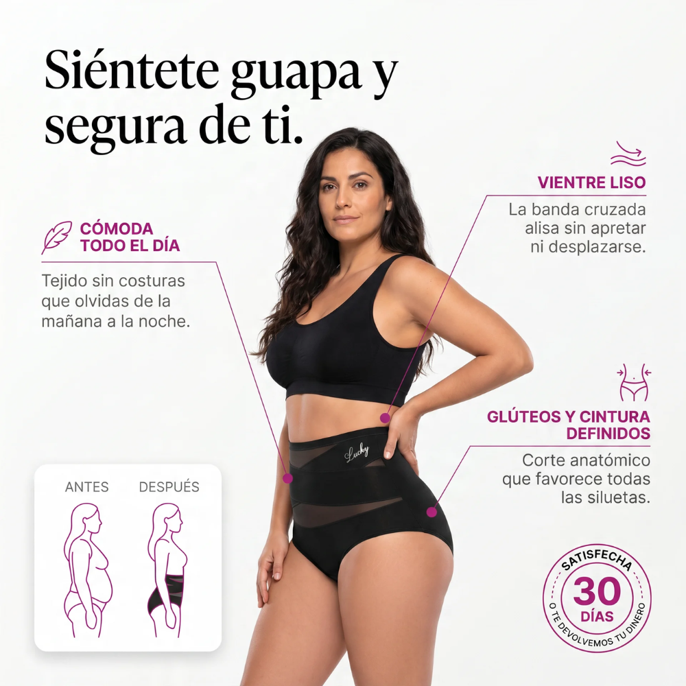 Braga Moldeadora Alta Sin Costuras — Control 360°