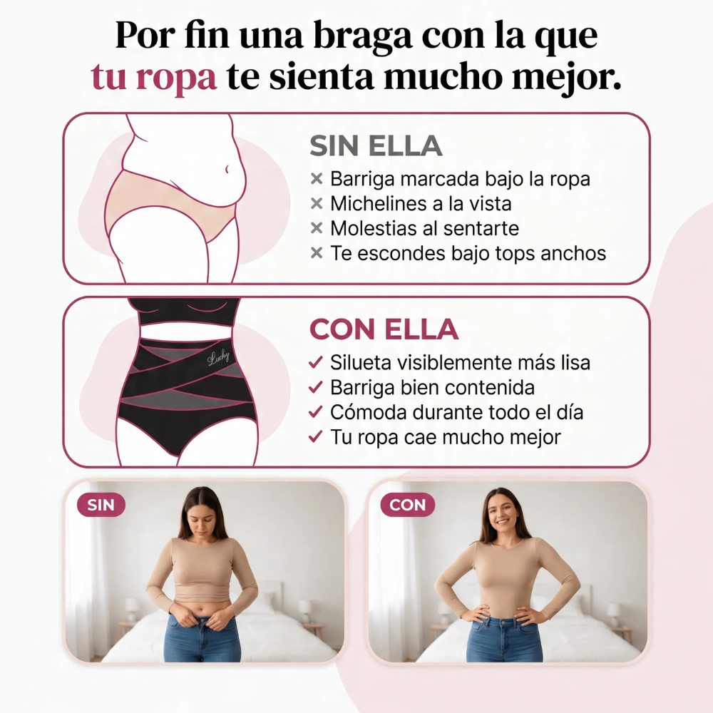 Braga Moldeadora Alta Sin Costuras — Control 360°