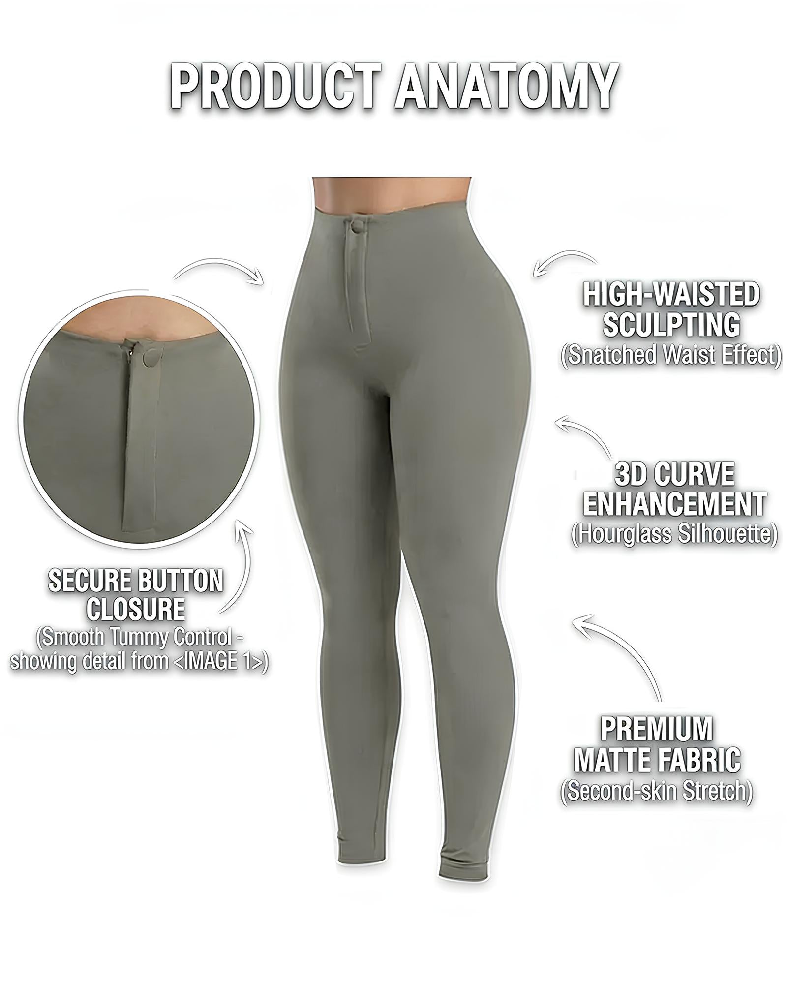 Leggings de mujer de talle alto, súper elásticos y de ajuste cómodo que estilizan la figura.
