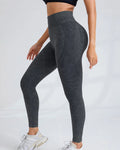 Leggings de yoga de talle alto, sin costuras, de secado rápido y que realzan las caderas.